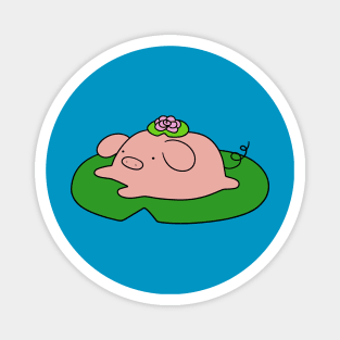 Lilypad Pig Magnet